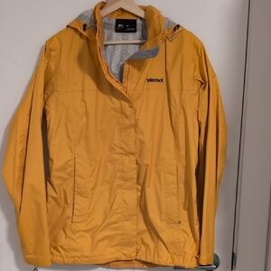Marmot Yellow Lightweight Rain Jacket
